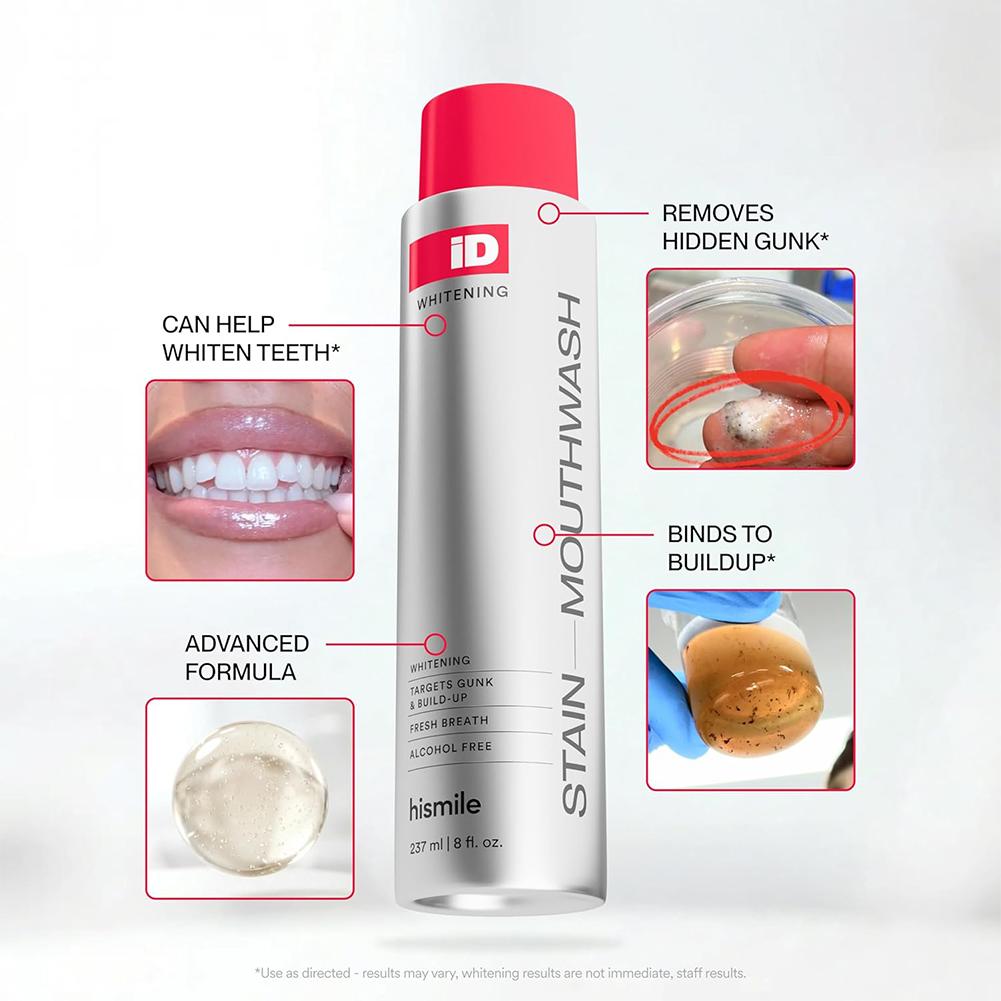 Hismile iD Alcohol Free Mouthw - Teeth Whitening Mouthwash review and price