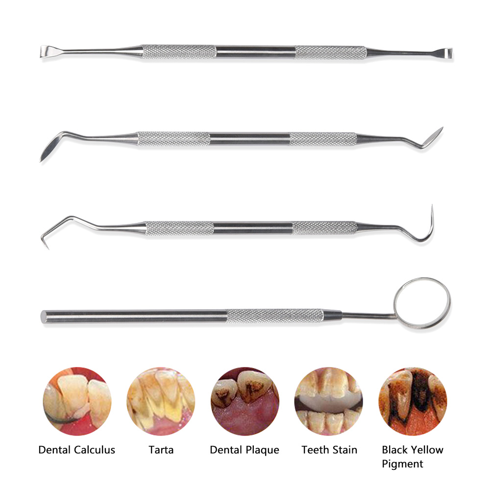 4Pcs Set Tartar Scraper Scaler - Teeth Whitening Mouthwash review and price