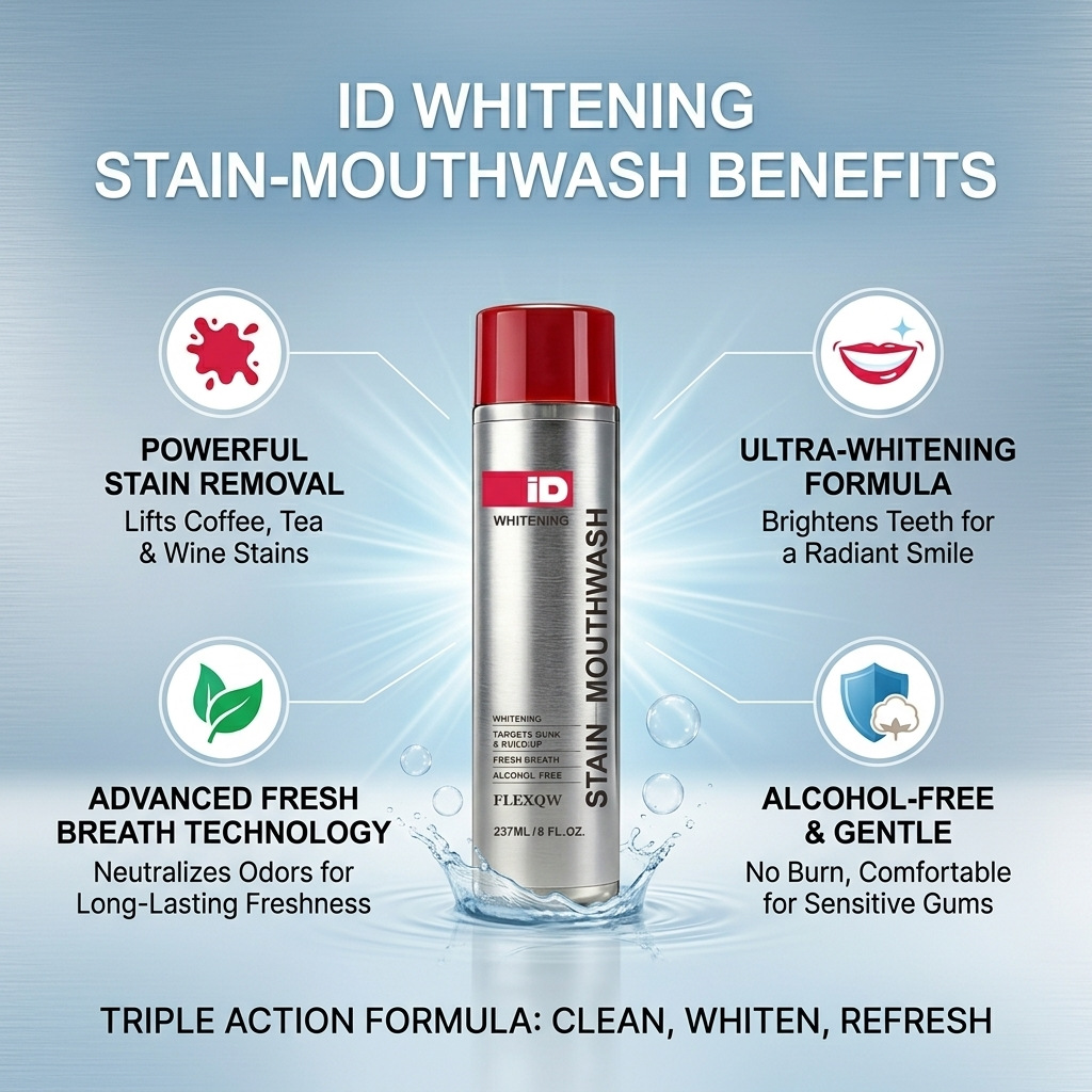 Hismile ID Whitening Stain Mou - Teeth Whitening Mouthwash review and price
